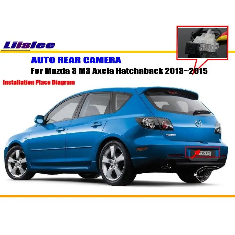 Автомобильная камера заднего вида для Mazda 3 Mazda3 M3 Axela hathaback 2013 ~ 2015 NTST PAL/Освещение