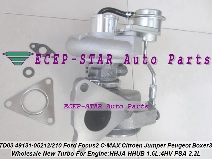 TD03 49131-05212 0375K7 Turbo For Ford For Focus 2 Fiesta VI HHJA HHUB 1.6L For Citroen Jumper For Peugeot Boxer 3 4HV PSA 2.2L (4)