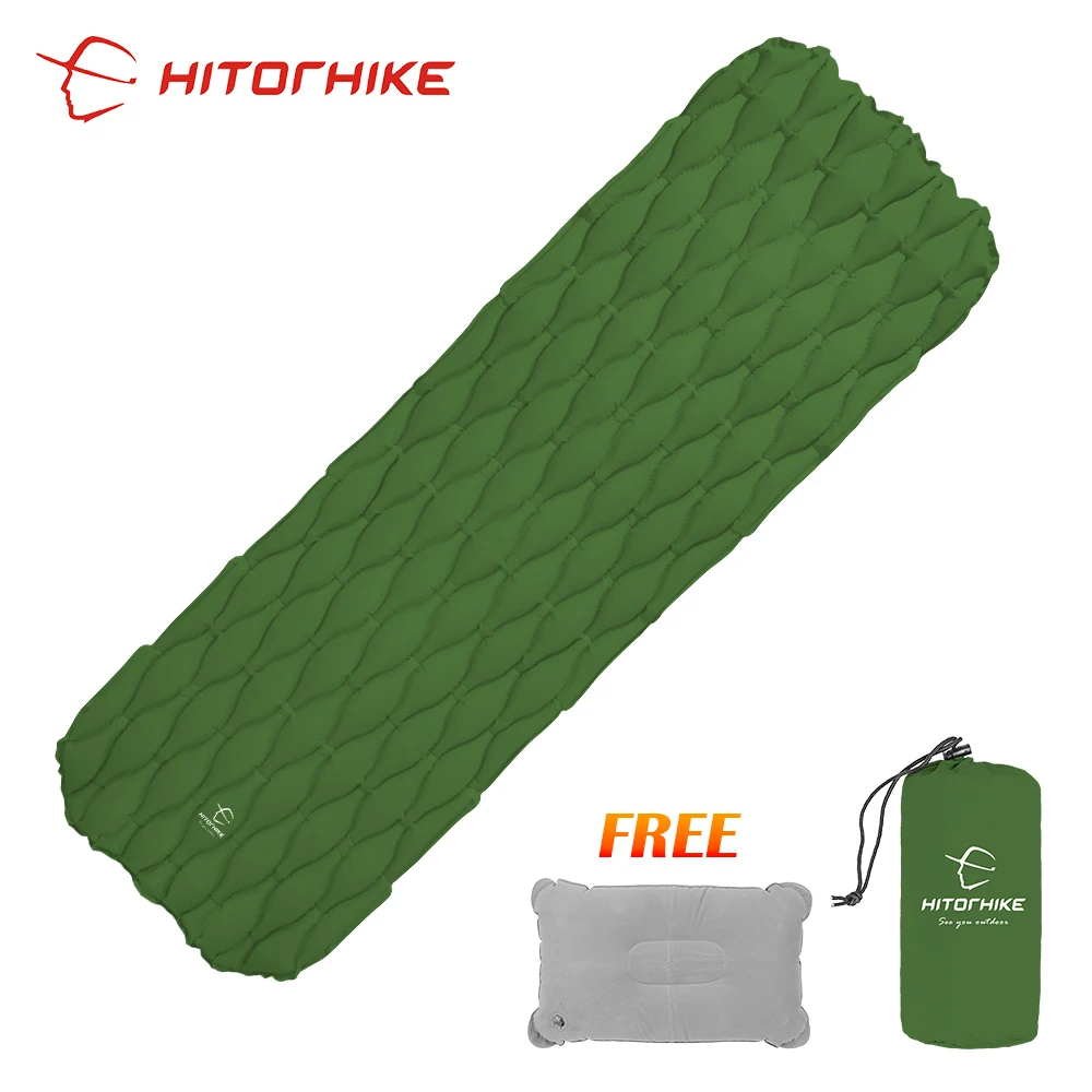 

Hitorhike Ultralight Inflatable Sleeping Pad Mattress Outdoor Cushion Sleeping Bag Camping Mat for Outdoor Hiking Backpack Trave