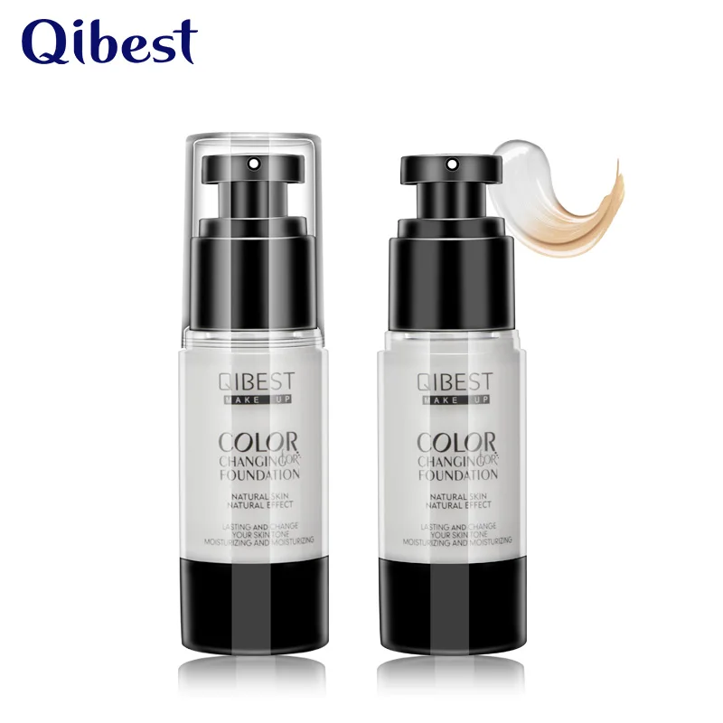 

Temperature Changing Foundation 30ML Makeup Texture Silky & Moist Concealer Cream Cover Pores Face Make up Base Liquid Cosmetics