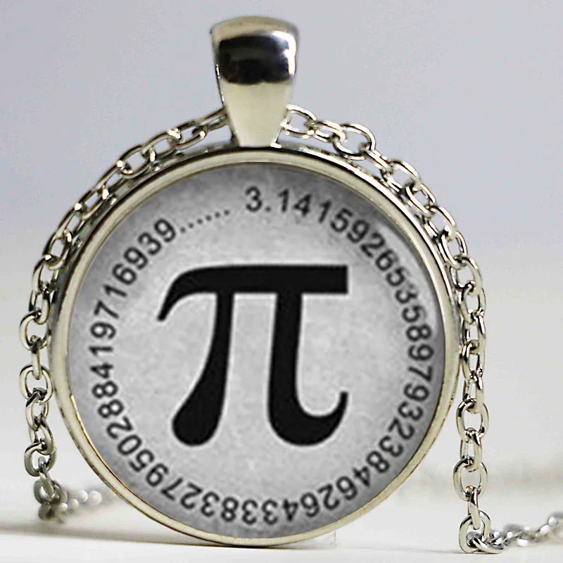 Wholesale&retail vintage key chain jewelry classic mathematical Pion symbol and numbers circle unique design keychain gift