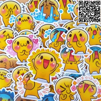 

41 pcs Mr. expression Sticker for Luggage Skateboard Phone Laptop Moto Bicycle Wall Guitar/Eason Stickers/DIY Scrapbooking