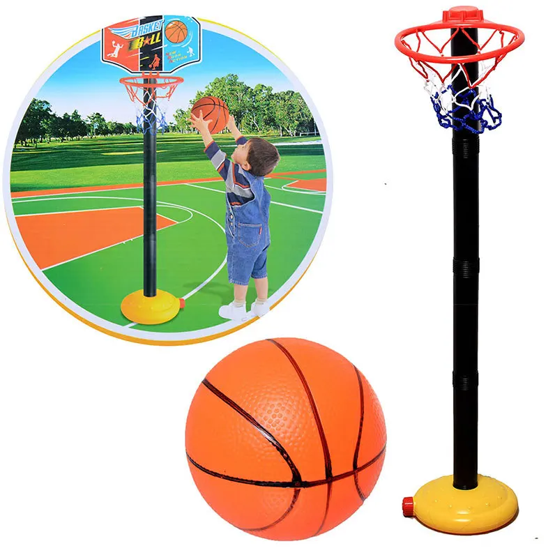 Set Adjustable Basketball hoop stands Indoor Outdoor inflator Mini