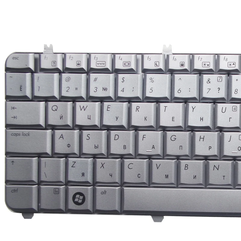  GZEELE New RU russian Laptop keyboard for HP Pavilion dv5 dv5-1000 DV5-1100 dv5t dv5z Silver 9J.N86