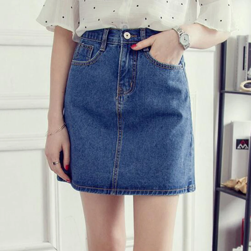 stylish denim skirts