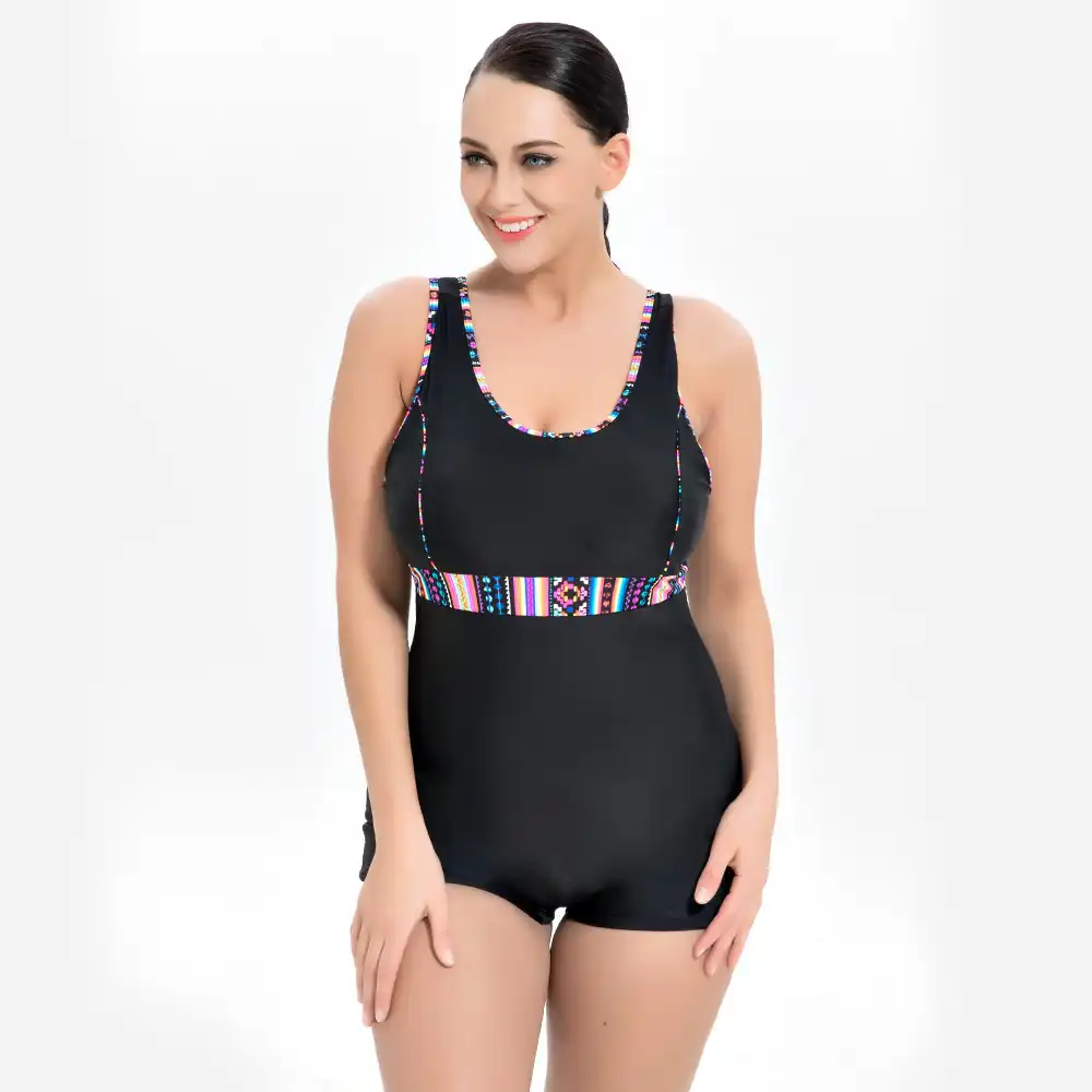 plus size boy leg swimsuits