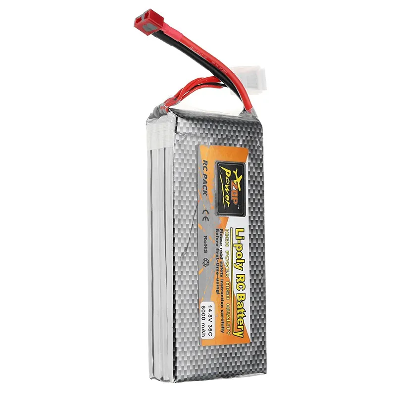 ZOP power 14,8 V 6000mah 35C 4S Lipo батарея перезаряжаемая T вилка для радиоуправляемой модели вертолета запасные части Аксессуары