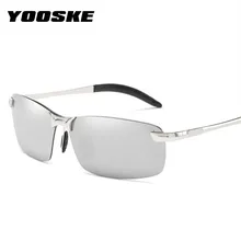 Yooske бренд поляризованные Солнцезащитные очки для женщин Для мужчин квадратный вождения Защита от солнца Очки мужского водителя Очки Ночное видение UV400