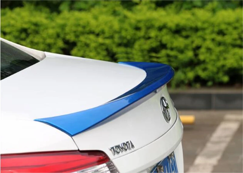 Для Toyota Yaris L Vios спойлер- года Высокое качество ABS пластик углеродный черный DIY краски спортивный автомобиль заднее крыло