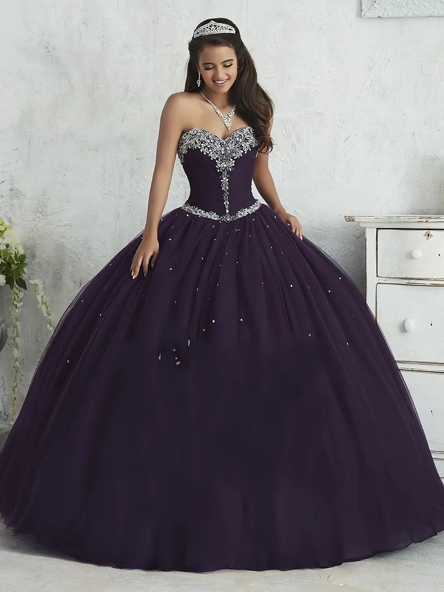 Платья темно зеленого и фиолетового цвета в стиле Quinceanera пышные вечерние бальные