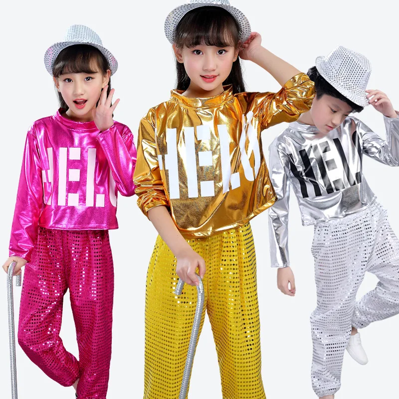 

Children's Hip-hop Jazz Dance Costume Children's Modern Dance Costume Hip-hop Sequins Cheerleading Dance Costume
