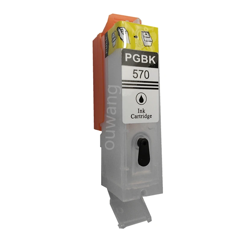 6 цветов PGI 570 CLI многоразовый картридж с чипом pernament для принтера canon PIXMA MG7750 MG7751 MG7752