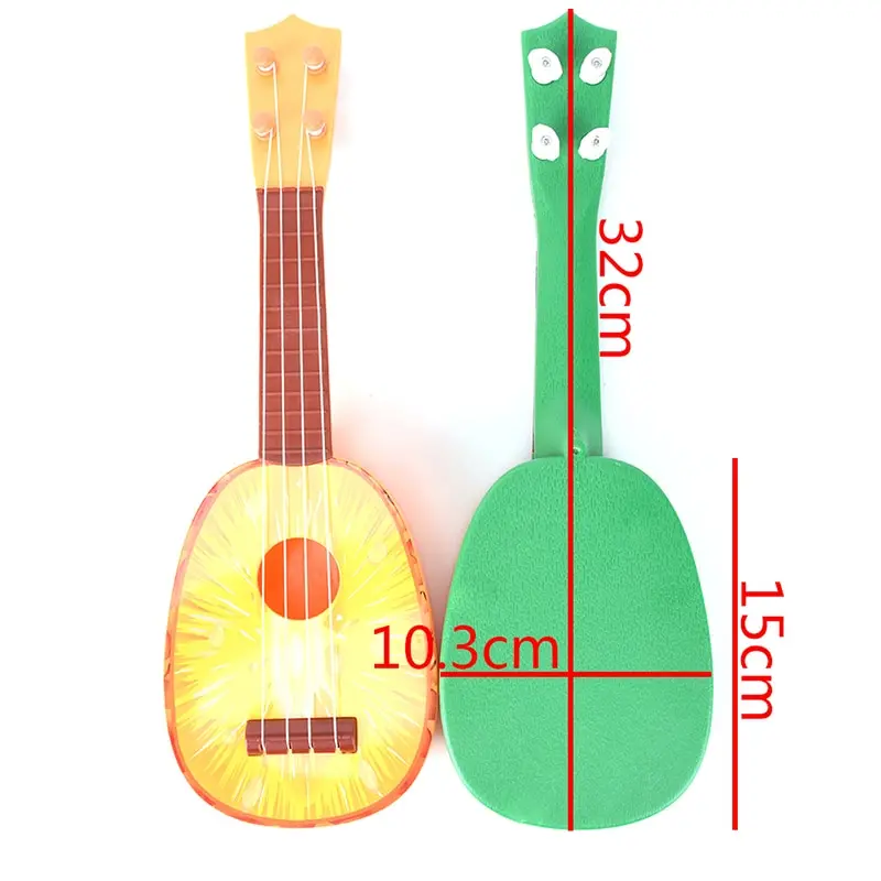 Фрукты стиль 4 струны гитары укулеле музыкальный инструмент Дети Рождественский подарок игрушка супер милые дети