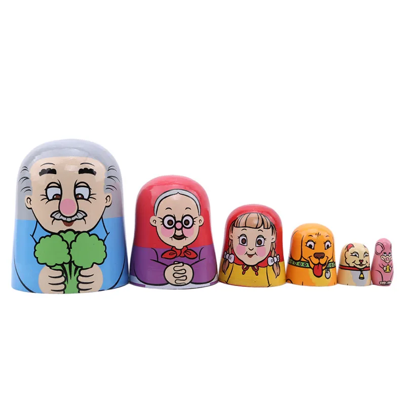 Новинка, милые русские животные, кукла редиска, Matryoshka, деревянные особенности, Рождественская игрушка, День Святого Валентина, подарок для влюбленных детей на день рождения