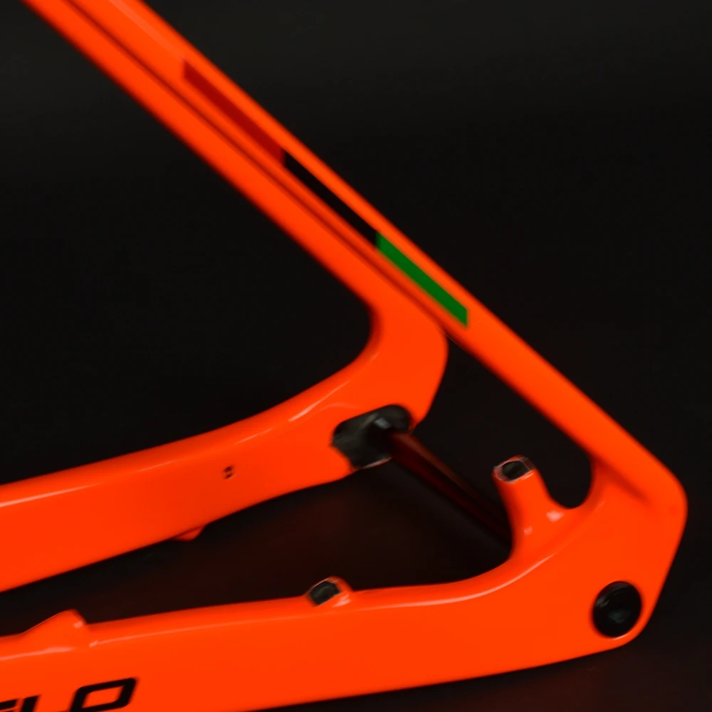 MCELO оранжевая карбоновая рама mtb матовая 29er mtb карбоновая рама 29 рама карбоновая для горного велосипеда 148*12 мм через ось велосипедная Рама