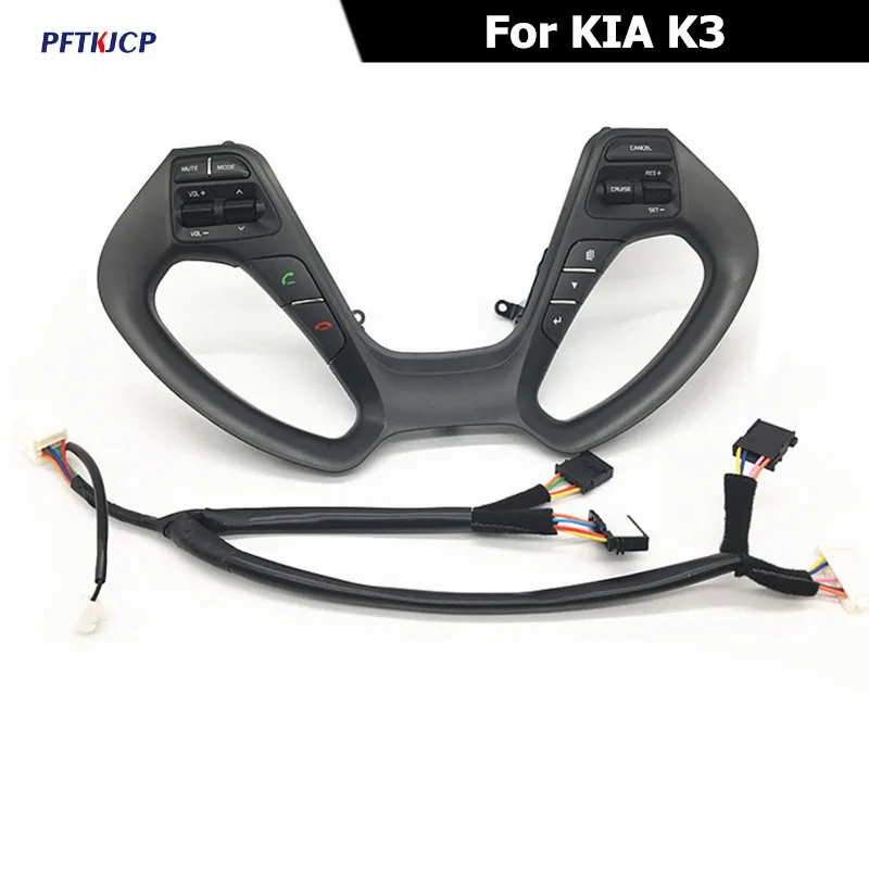 

Steering wheel Button for KIA CERATO K3 2016 2017 with audio volume music control cruise bluetooth telephone tel sound Switch