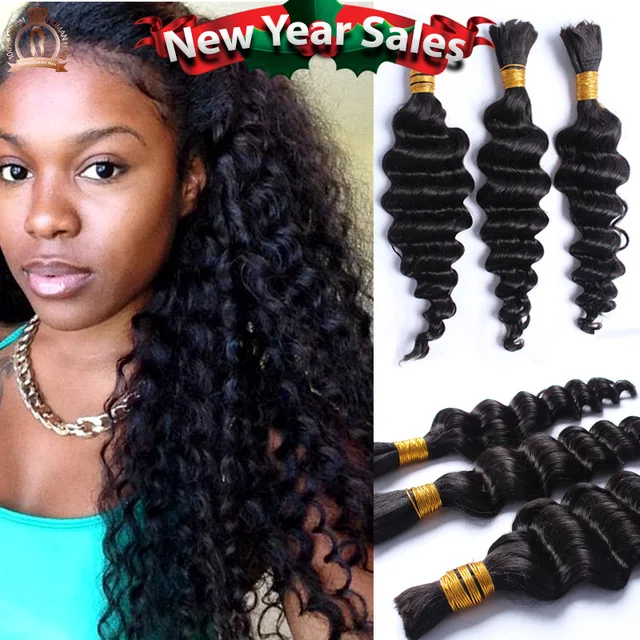 6a Filipino Deep Wave Human Braiding Hair Bulk 3 Pc For 6a Filipino Deep Wave Human Braiding Hair Bulk 3 Pc For Curly