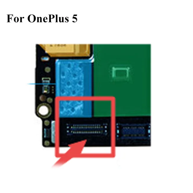 

2PCS Dock Connector Micro USB Charging Port FPC connector For oneplus 5 onplus5 logic on motherboard mainboard For one plus 5