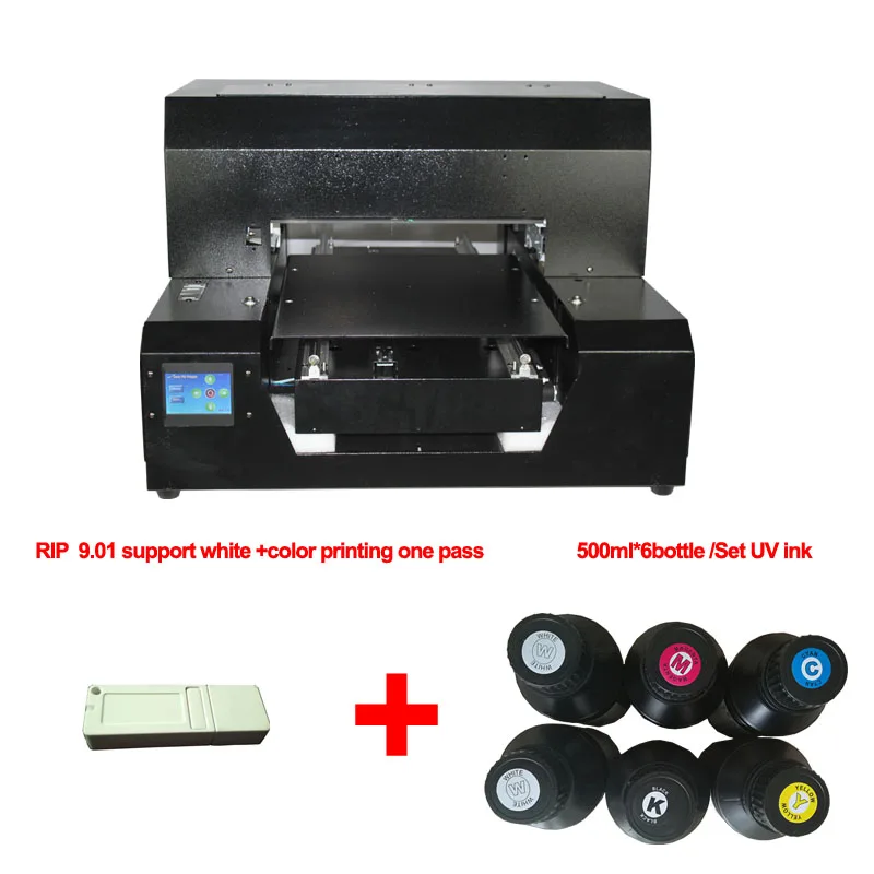  Touch screen A3 size automatic UV 3D flatbed Printer for phone case business Card etc print