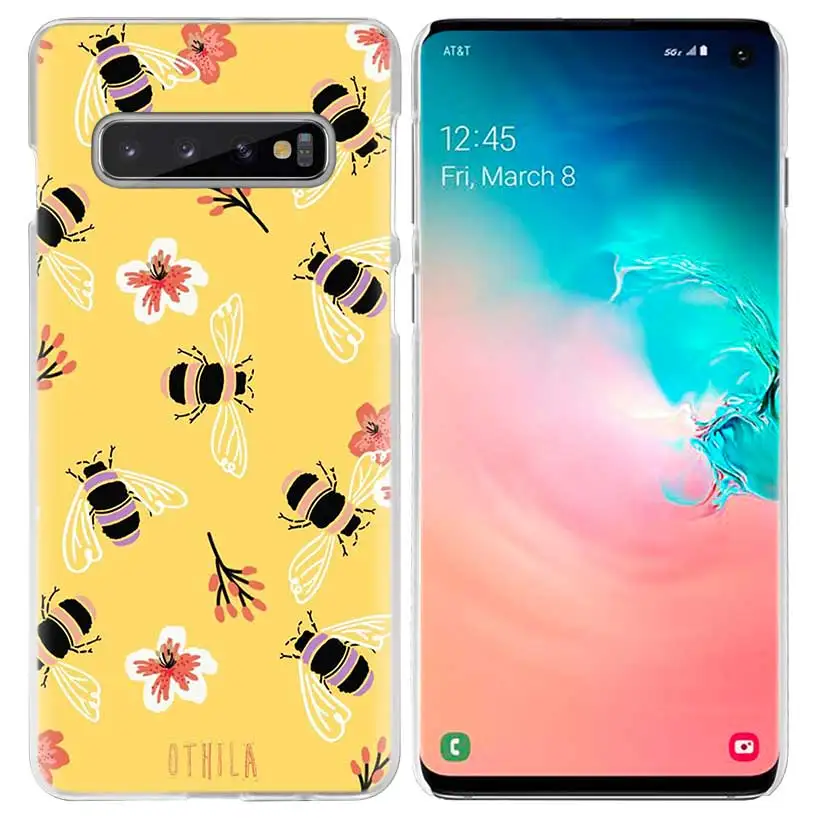 Пчелы Золотой Мёд чехол для samsung Galaxy S10 5G S10e S9 S8 M30 M20 M10 J4 J6 плюс J8 Note 8 9 животных жесткий чехол из ПК для телефона