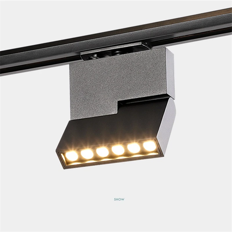 85 265vac Cob Ultra Slim Lighting Rotatable Ceiling Box Surface Mounted Track Spot Lamp For Museum Painting Background Light Ceiling Lights Aliexpress