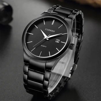 

CURREN Quartz Watch Men Brand Military Wrist Watches MEN Full Steel Men Business Watch Clock Male Waterproof Relogio Masculino