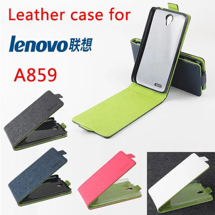 

mixed color High Quality Luxury Leather Case For Lenovo A859 Flip Cover Case Lenovos A 859 Phone Cover Case Cellphone cases