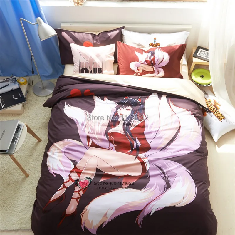 2015 new Game character League of Legends cartoon duvet cover bed sets bedding set twin full