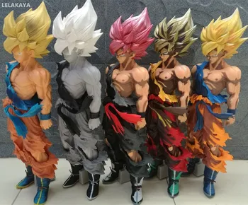 

34cm Dragon Ball Z MSP Super Saiyan Super Big Japan Anime God Son Gokou Comic Ver Anime Action Figure PVC Model Collection Doll