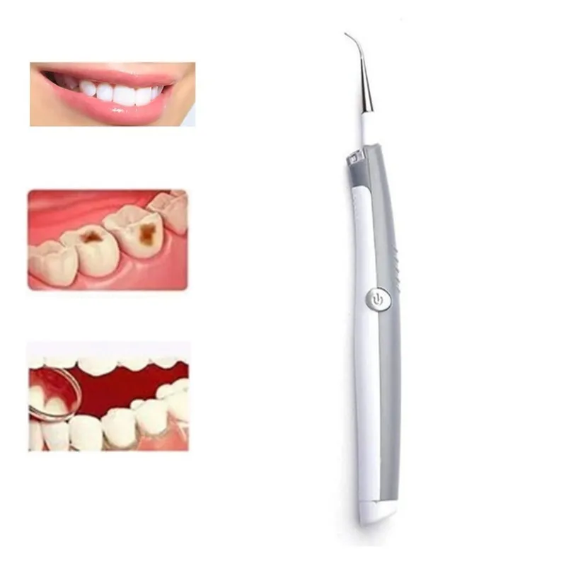 

Shock Go Tooth Stone Sonic Electric Tooth Stain Eraser Tool Dental Plaque Remover Teeth Whitening Cleaning Dental Scaler