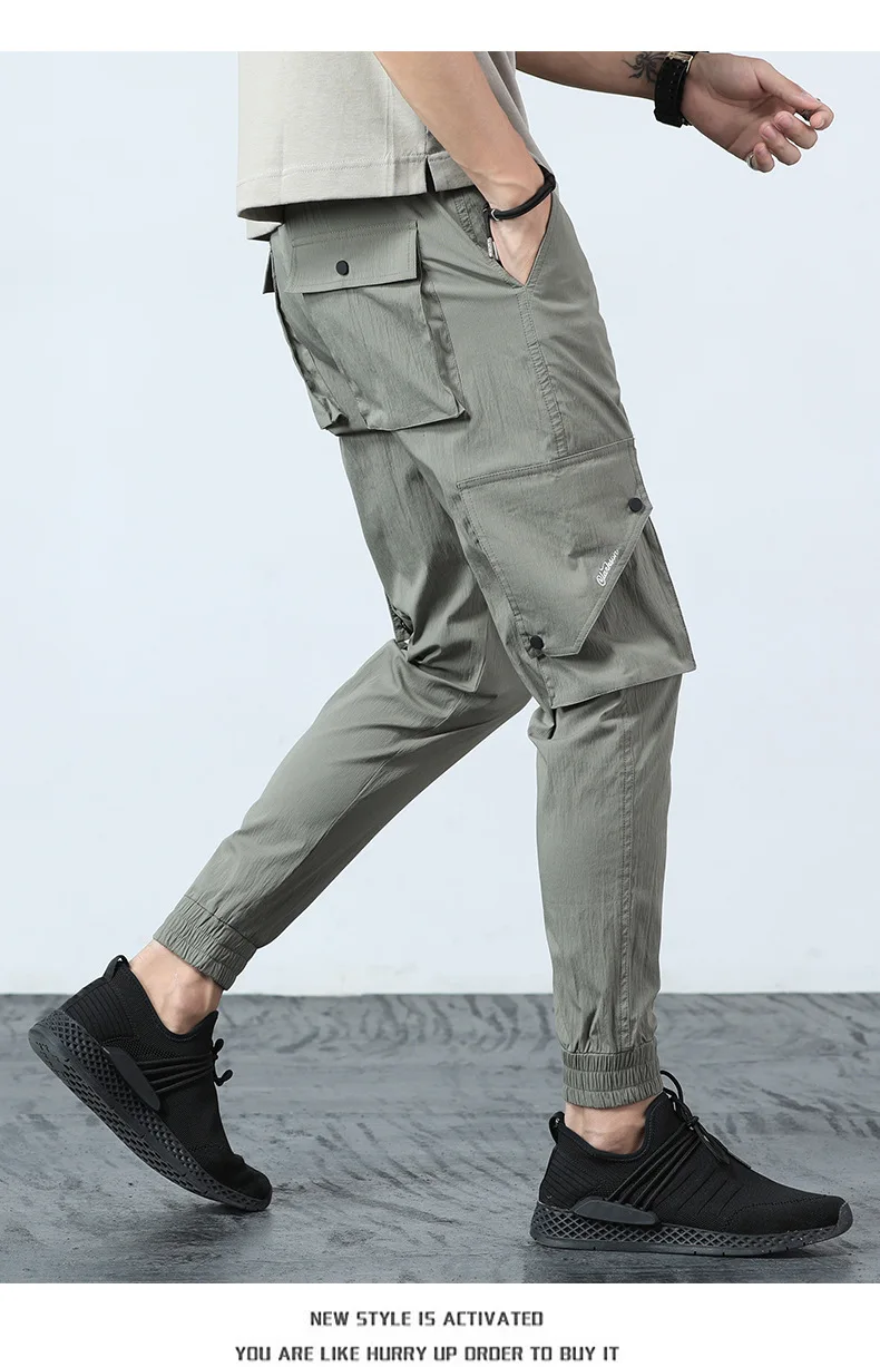 MRMT 2018 бренд Для мужчин брюки девять повседневная одежда длинные штаны хлопок тонкий корпус маленькие ножки брюки для мужчин прямая трубка