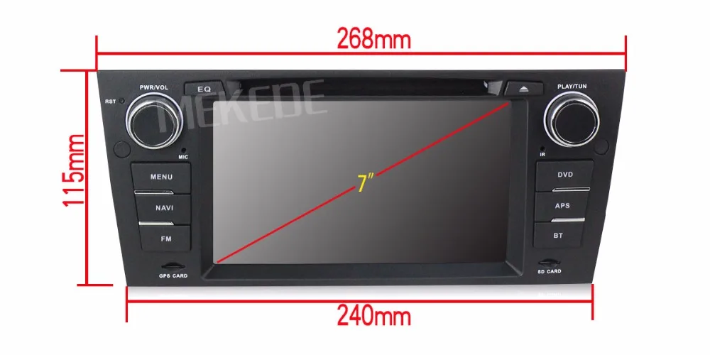 Perfect free shipping 4G lte Android 7.1 Car DVD Player multimedia for BMW E90 E91 E92 E93 with WIFI BT 2G RAM 16G ROM GPS navigation 2