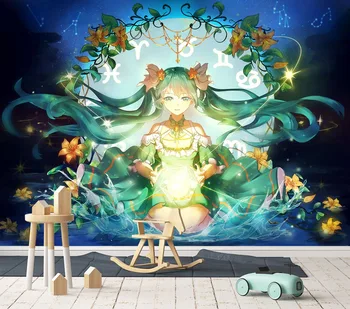 

[Self-Adhesive] 3D Hatsune Miku Image 66 Japan Anime Wall Paper mural Wall Print Decal Wall Murals