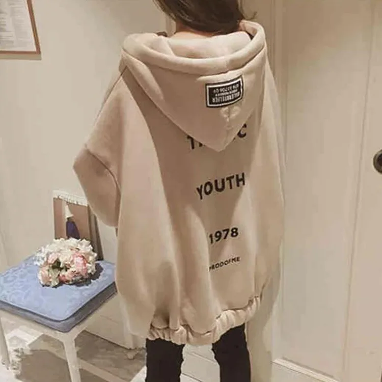 

New loose printed hooded ins harajuku hoodies