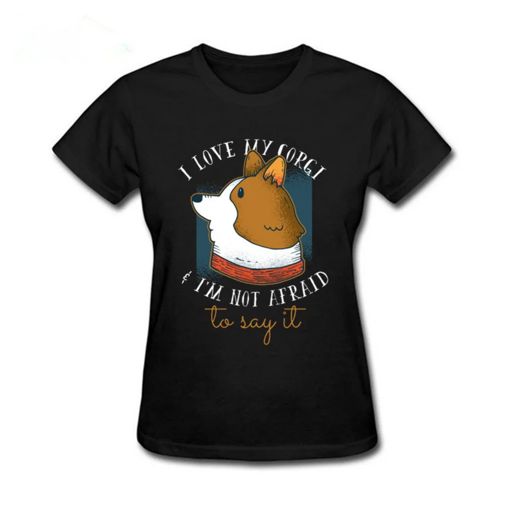 2019 летние топы футболки мужские женские I Love My Corgi брендовая одежда с коротким