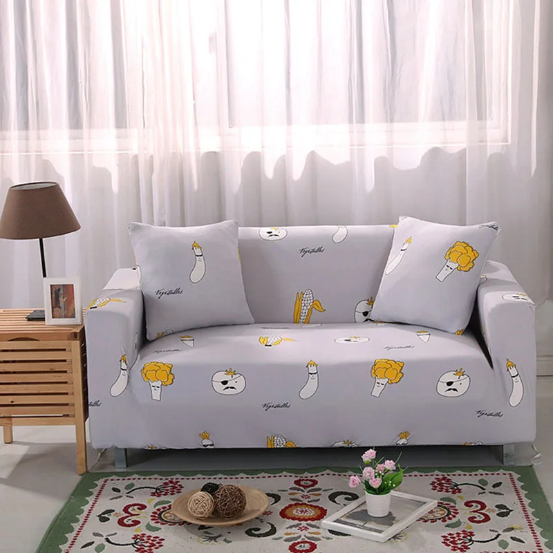 PORSIA 16 видов цветов Чехол диван покрытие эластичный чехол на диван секционная один/два/три/четыре-местный 2 шт наволочки - Цвет: liumangxiaoshu