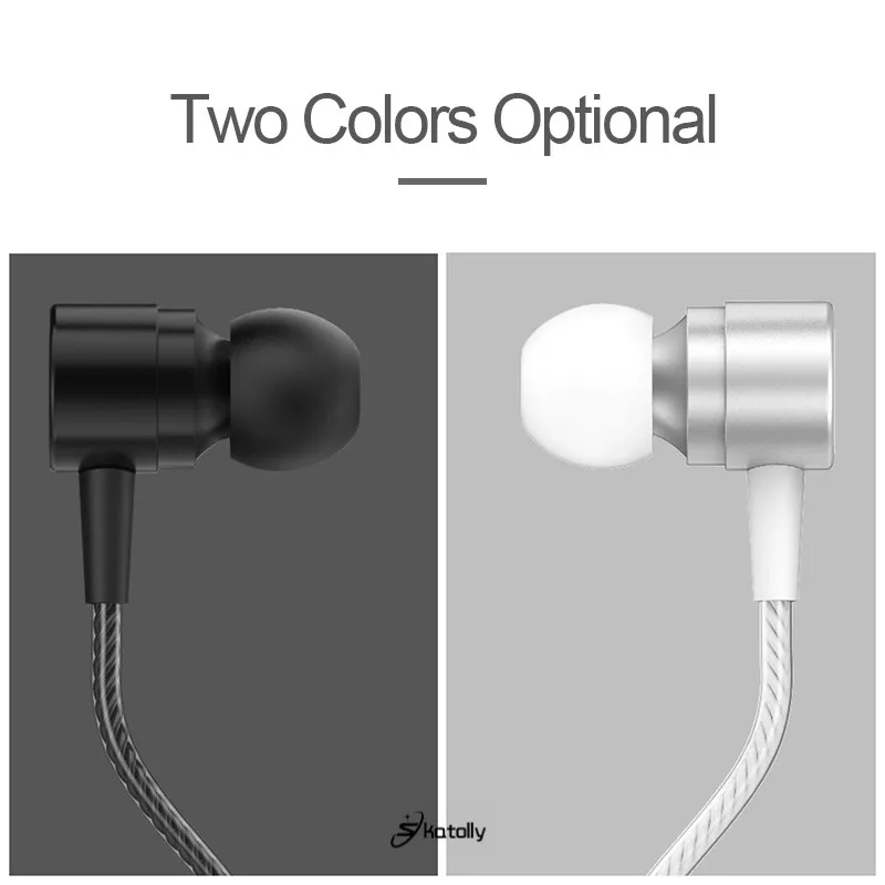 

D1 Metal In-ear Sports Earphones Line Control with Wheat Ear Bass Noise Reduction Gaming Headset Universal Mobile Phone Headset