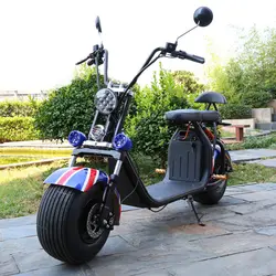 Два колеса электрический скутер литиевая мотоциклы для взрослых открытый интеллектуальный Moto Electrica 60 В 12AH Двухместный Citycoco