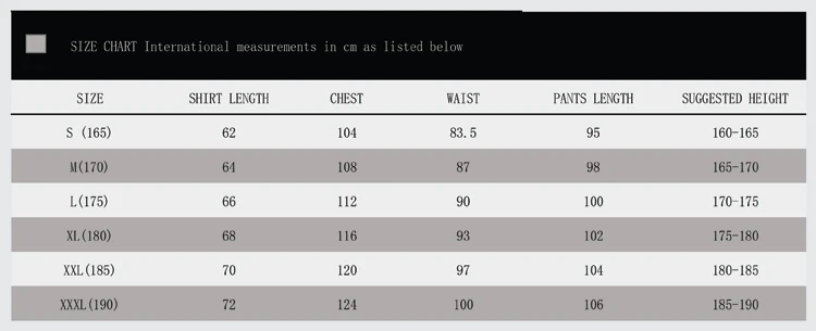 Army Mix Short Sleeve Size Chart