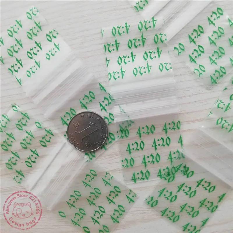 1515A 35x35mm Zip Lock Plastic Bags 100pcs Small Zipper Reclosed Coin Baggies Desgin Lips Leaf Spade Time4:20 Resealable Baggies large christmas gift bags Gift Bags & Boxes