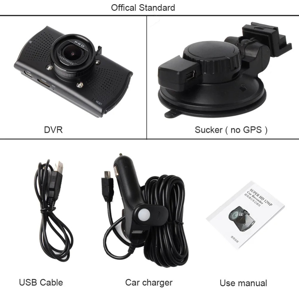 Car DVR Camera DVRs A7810G Pro Ambarella A7LA70 A7 1296P Night Vision Camcorder LDWS Video Recorder With GPS Tracker Speedcam