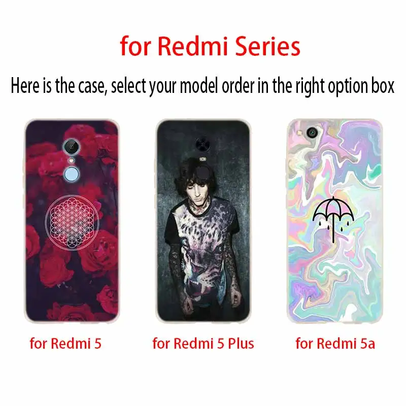 Чехол для Xiaomi Redmi Note 9 8 7 6 5 pro чехол 9a 8a 7a 6a 5a 8t y3 Bring Me the Horizon|Бамперы| |