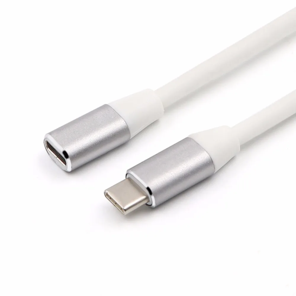 SOONHUA 1 м usb type C кабель-удлинитель USB 3,1 кабель для передачи данных и видео USB-C Штекерный и гнездовой удлинитель