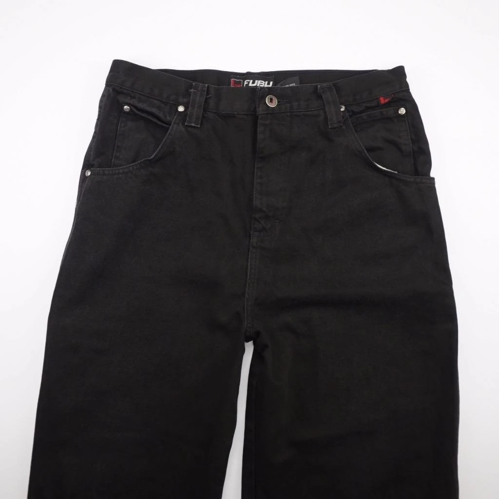 FUBU The Collection Jeans Black Denim Womens Sz20 32x31 (4)