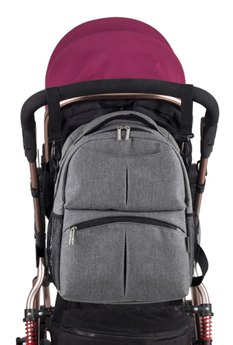 Baby Diaper Bag Multifunction Nappy Bags Fashion Oxford Travel Backpack Mommy Stroller Hang Toddler Storage Mochila BB6041 (15)