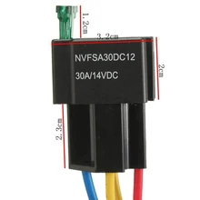 Di alta Qualità 12V DC Auto Zoccolo Relè Automotive Relè 4 pin con Presa di Base/Fili/Fusibile Incluso 30A Amp SPST