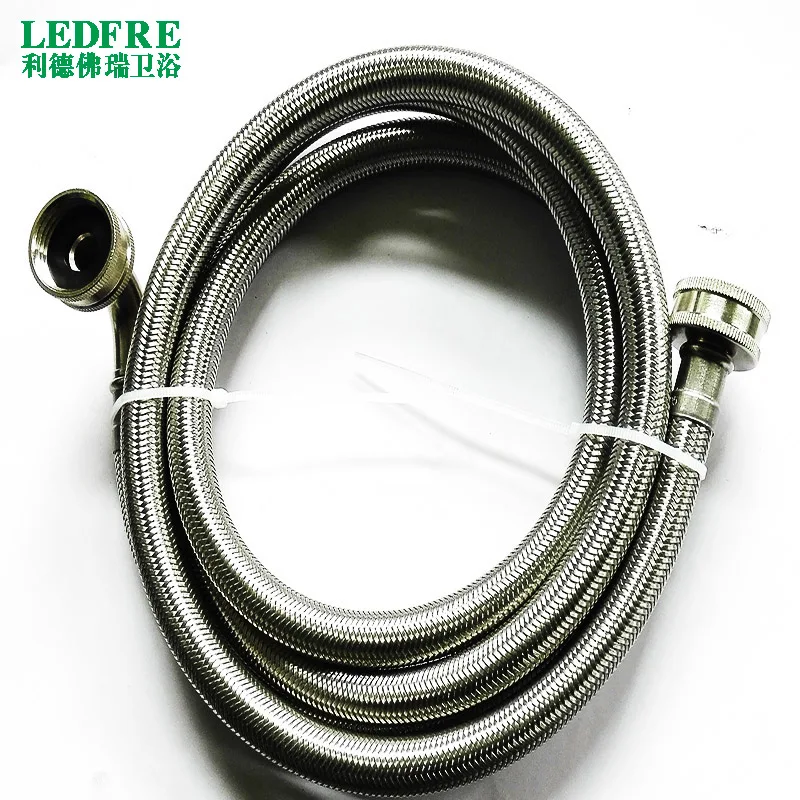 

LF15015-48inch F3/4"*F3/4"elbow flexible hose stainless steel braided washing machine hose elbow plumbing hose flexible tube
