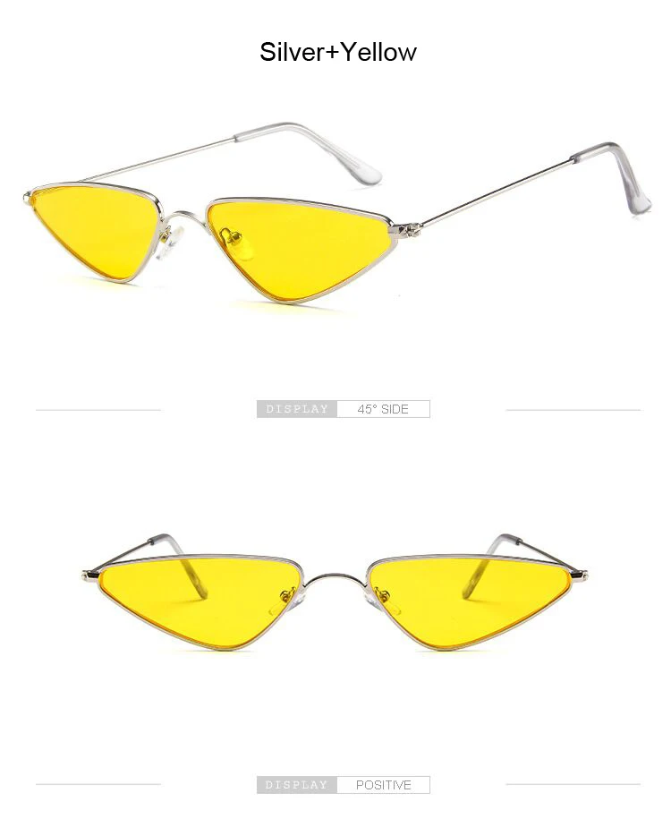 Металлические солнцезащитные очки кошачий глаз в небольшой оправе, женские классические винтажные Цветные Зеркальные Солнцезащитные очки с изображением Меркурий океана