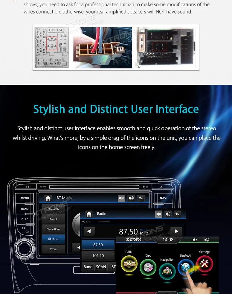 Perfect 7" Special Car DVD for Audi TT MK2 (8J) 2006-2014 with Built-in Vehicle Standard DAB+ Module & Professional DAB+ Antenna 3 Perfect 7" Special Car DVD for Audi TT MK2 (8J) 2006-2014 with Built-in Vehicle Standard DAB+ Module & Professional DAB+ Antenna 3