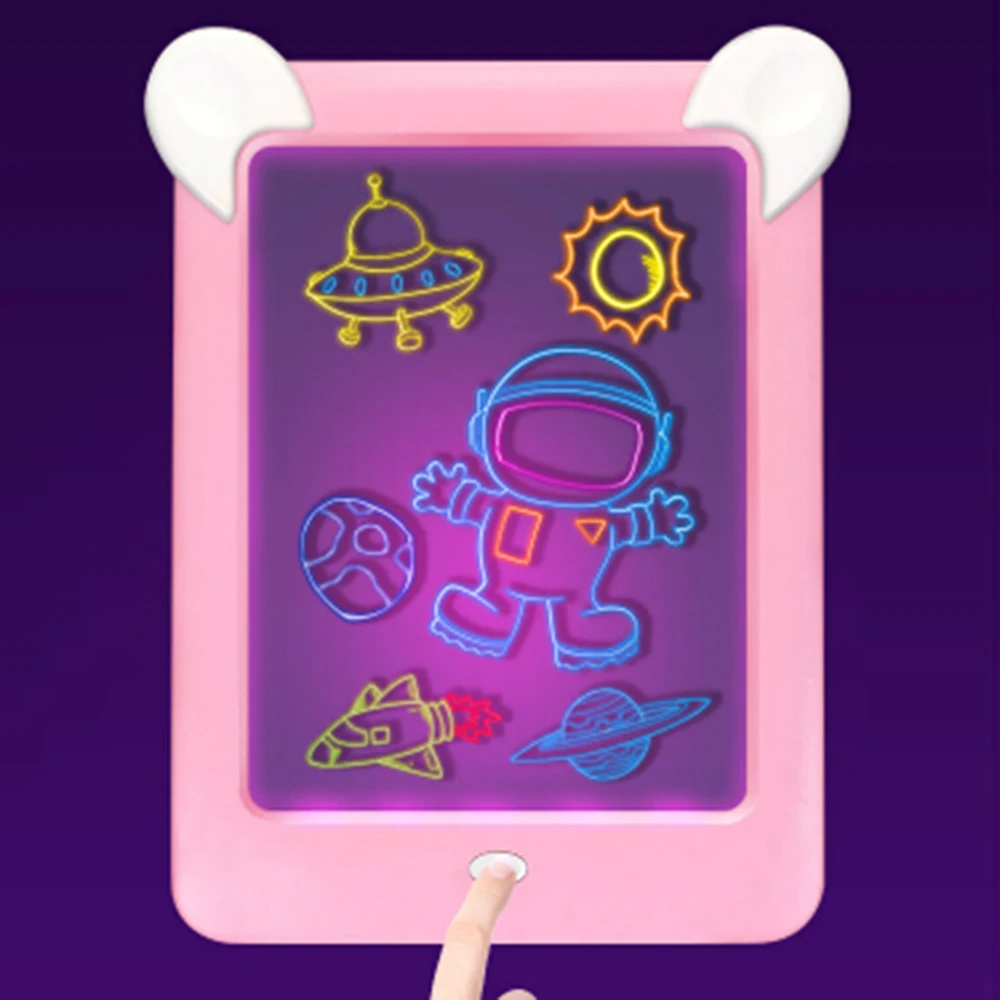 Игрушки для рисования Sketchpad 3D Pad Create Art, светящаяся волшебная доска, детская доска для письма, буфер обмена, подарок, отклик, креативная игрушка